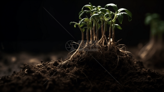 植物幼苗生长图片