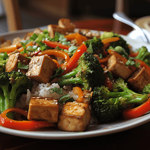 中式美食豆腐炒菜图片