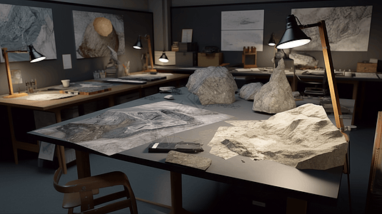 地质学课程视角特写背景虚拟地球科学实验室高清图片