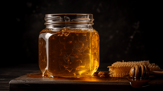 有益健康蜂窝状的蜂蜜图片