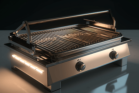 金属电动烤架背景图片