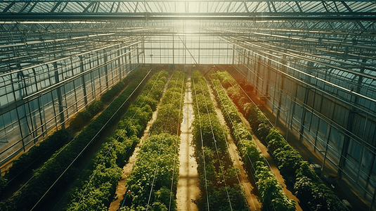 温室室内植物农作物种植图片