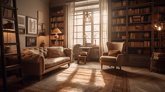 现代书房现代地毯图案高清图片