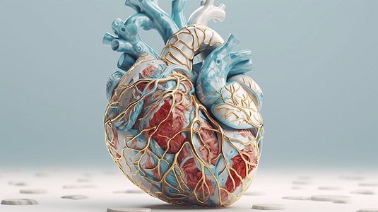 3D艺术心脏图片