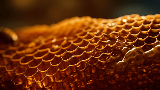 充满蜜浆的蜂巢图片