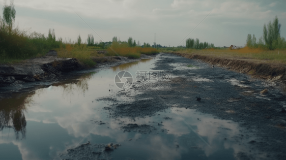 化学物质污染湿地图片