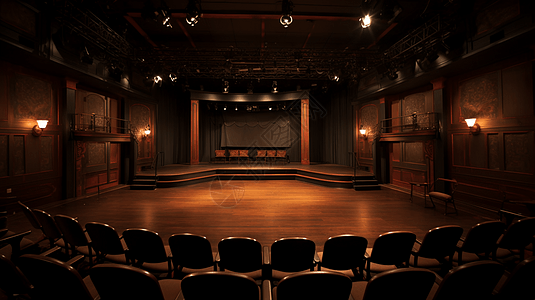 剧场的舞台背景图片