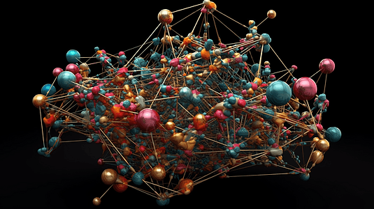 分子结构的分解图图片