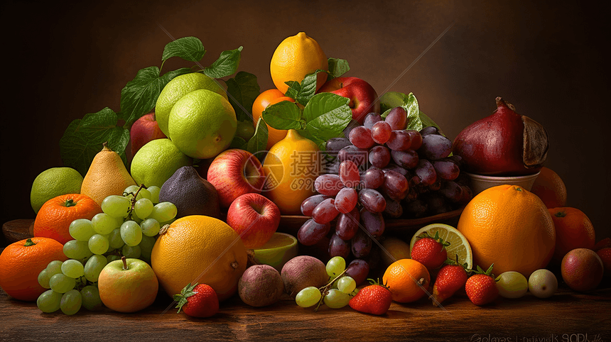 丰富多彩的新鲜水果图片