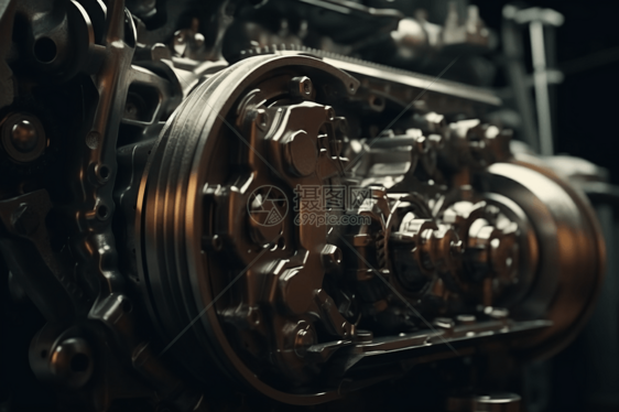 柴油发动机的复杂内部工作原理图片