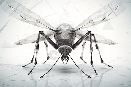 蚊虫立体展示背景图片