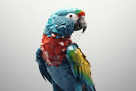 3D鹦鹉设计图图片