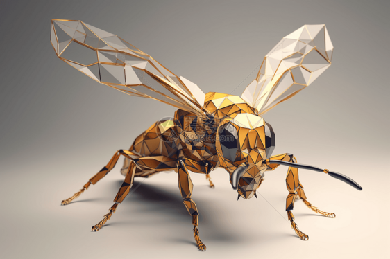 3D黄蜂设计图图片