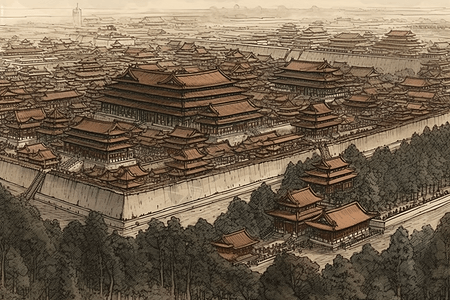 中国古代城墙图片
