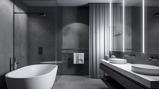 时尚城市酒店浴室图片
