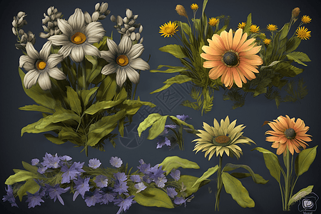 花卉和植物背景图片