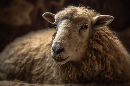 毡制动物绵羊背景图片
