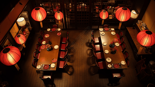 中餐厅效果图图片