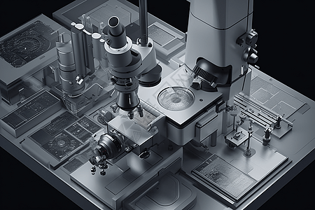 电子显微镜研究背景图片