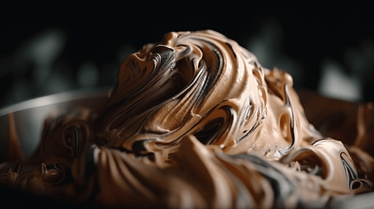 巧克力味冰淇淋图片
