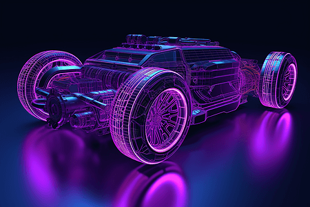 未来汽车3d模型图片