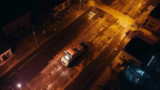 道路上行驶的卡车图片