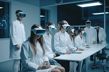 医学生虚拟现实教室高清图片