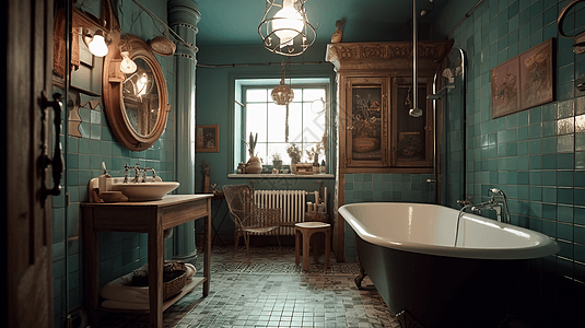 欧式风格浴室图片
