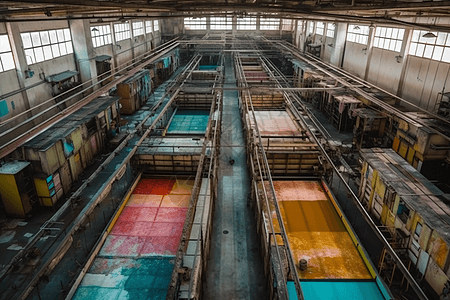 纺织印染工厂图片