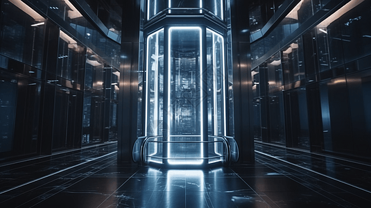 购物中心未来电动电梯图片