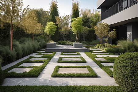 别墅花园景观设计图片