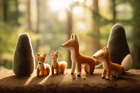 狐狸毛毡玩具图片