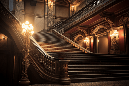 音乐厅大楼梯复杂设计图片