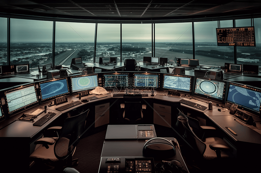 机场空中交通管制中心现场高清图片下载正版图片600014814摄图网