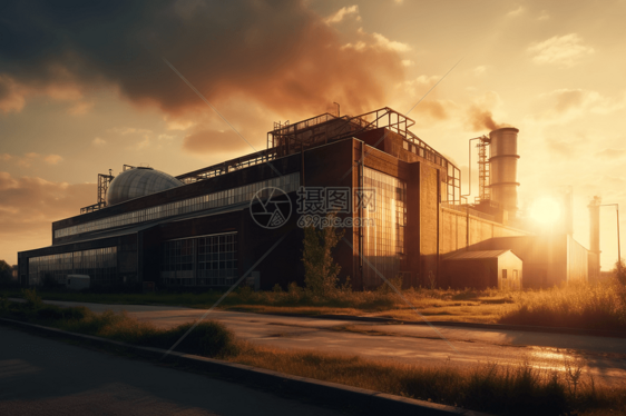 工业厂房管道排放图片