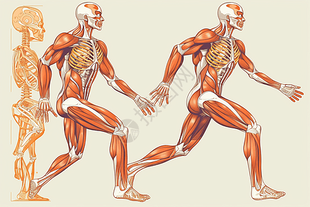 解剖学研究插画高清图片