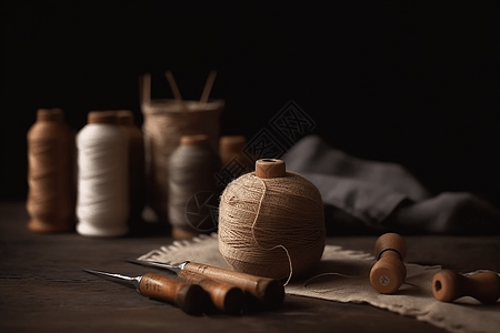毡制羊毛针线工具图片