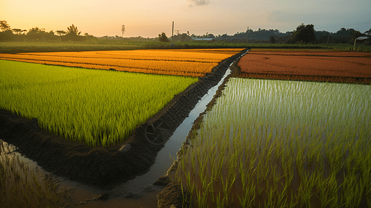 农业水稻管理图片