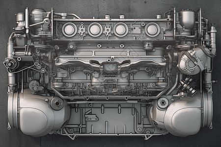 汽车发动机结构图片