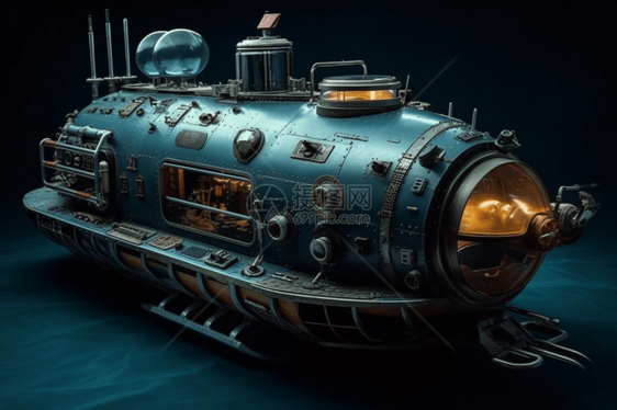 深海秘密的潜艇图片