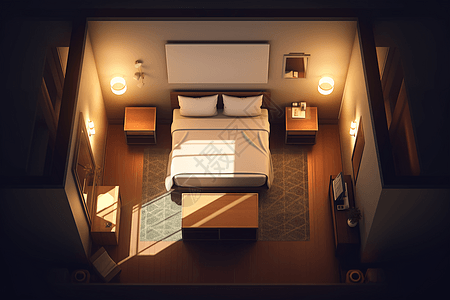 现代简约酒店卧室图片