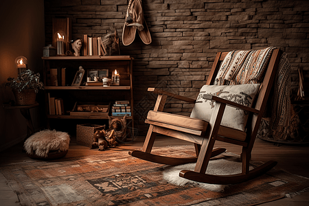 木质躺椅地毯图片