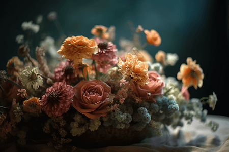 羊毛毡花卉的样式图图片