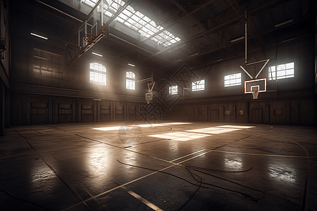 篮球场的建筑渲染图图片