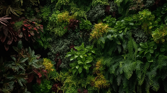 植物花卉的墙壁背景图片