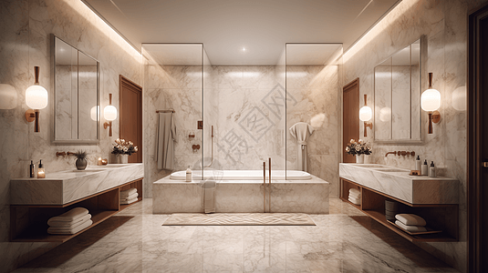 现代化浴室设计图片