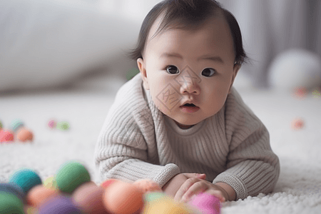 儿童艺术照可爱的亚洲宝宝背景