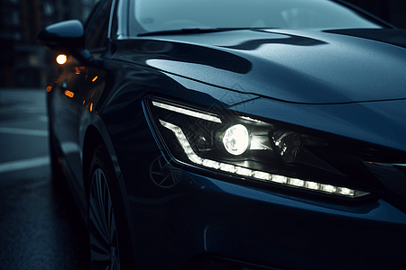 运动的车汽车自动大灯设计图片