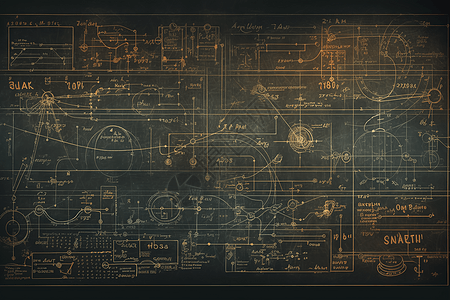 黑板上的公式背景图片