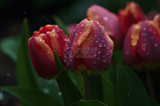 雨滴花瓣图片